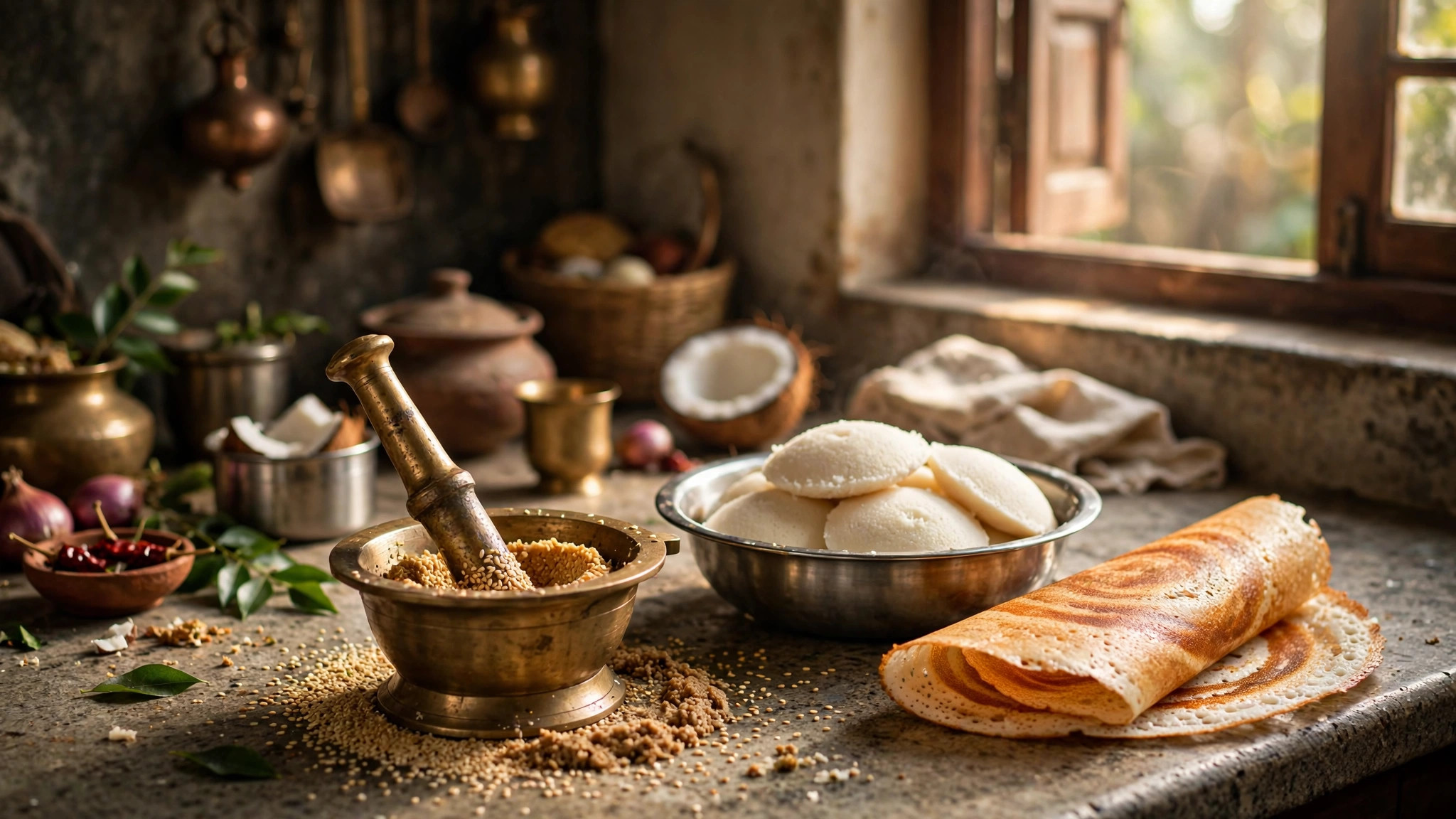 எள்ளு பொடி அரைக்கும் சமையலறை