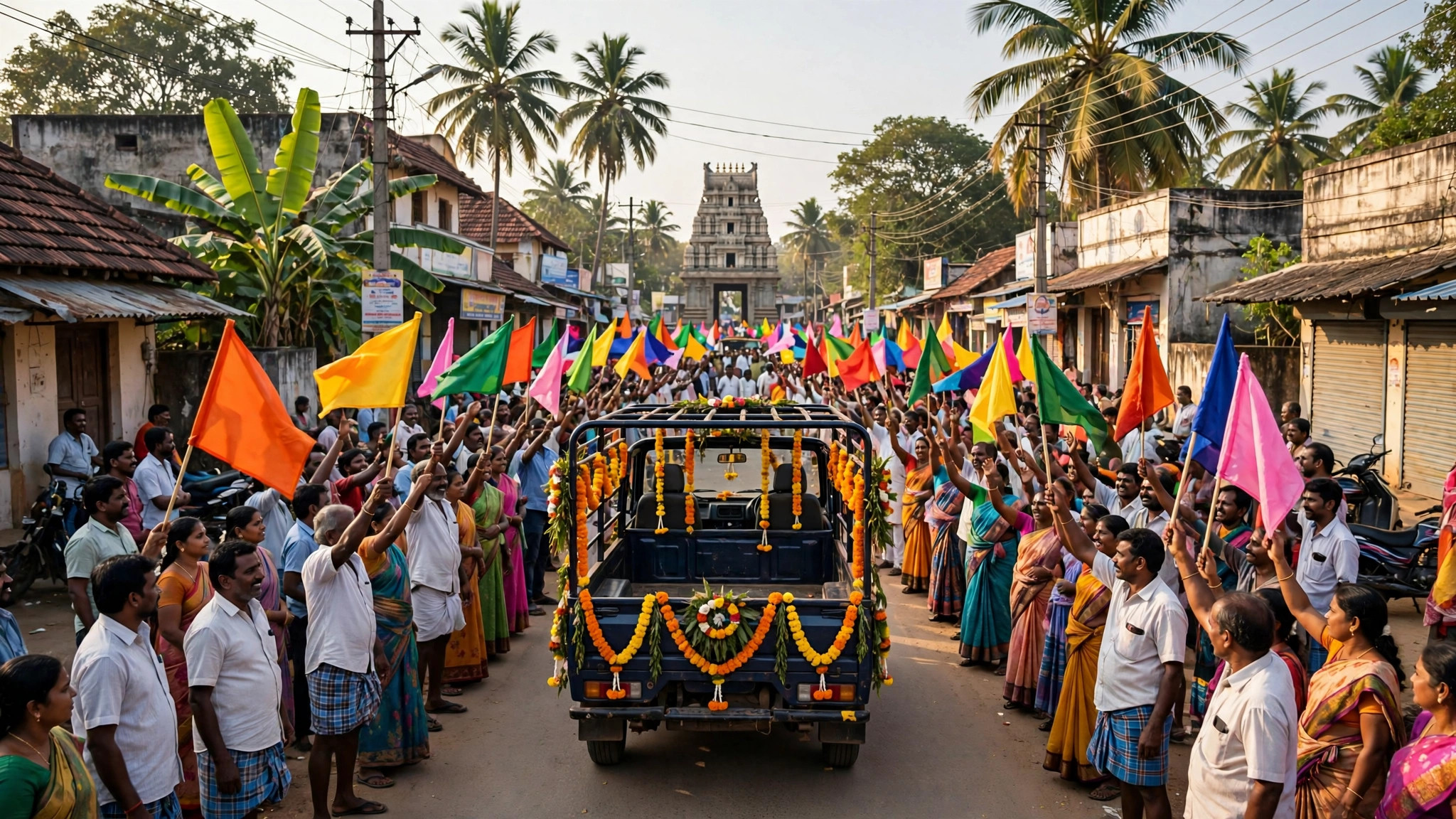 முதல்வரின் தேர்தல் ரோடு ஷோ