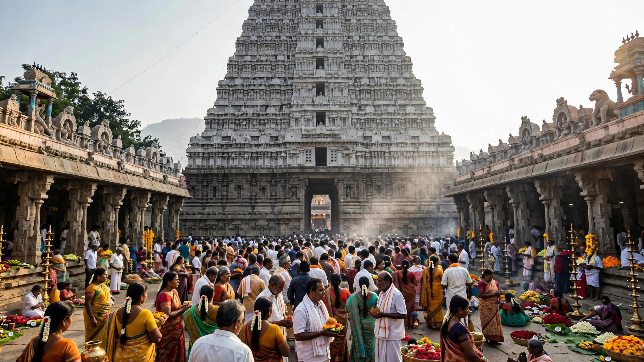 அருணாசலேஸ்வரர் கோயிலில் பக்தர்கள் கூட்டம்