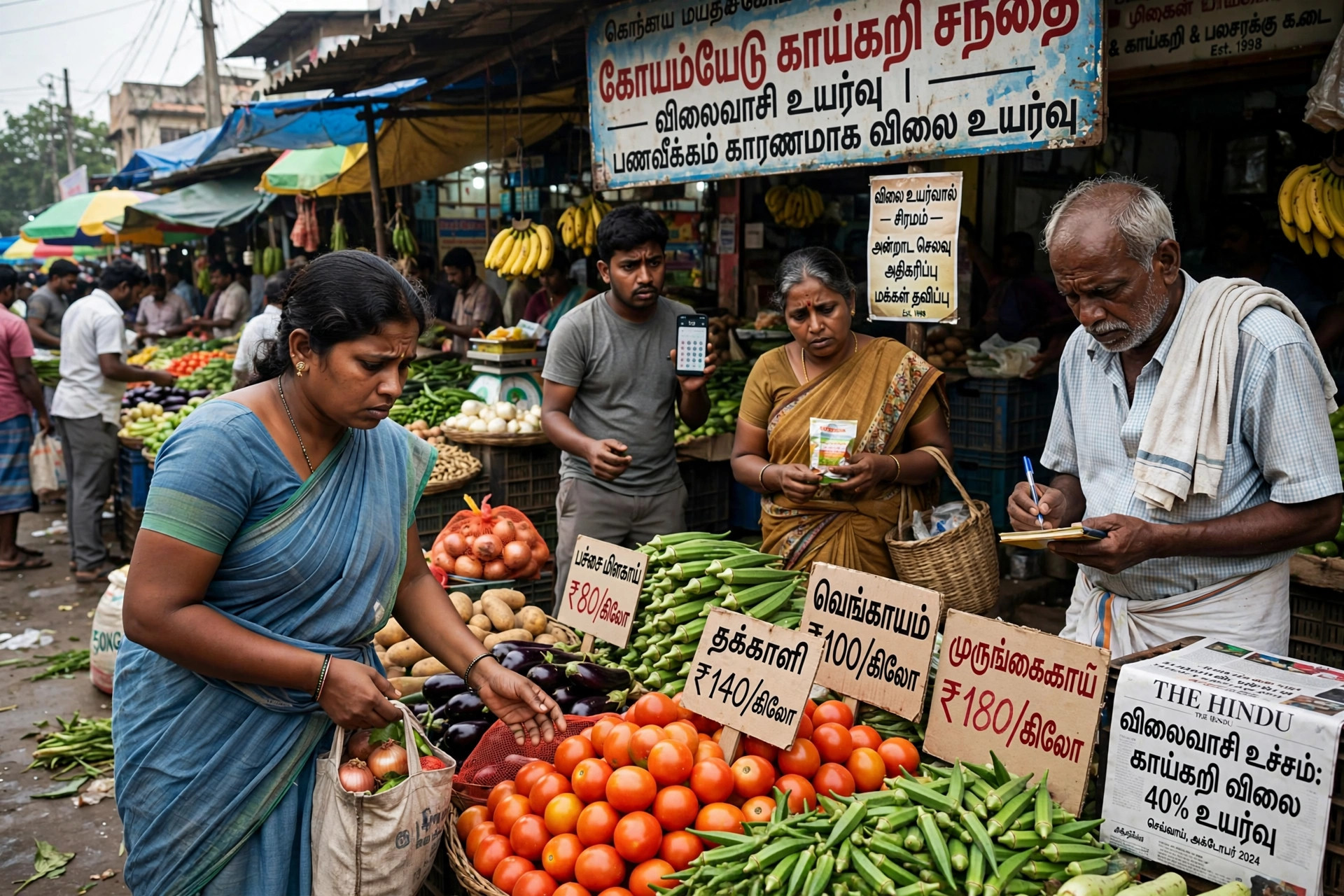 விலை உயர்வால் தவிக்கும் சந்தை