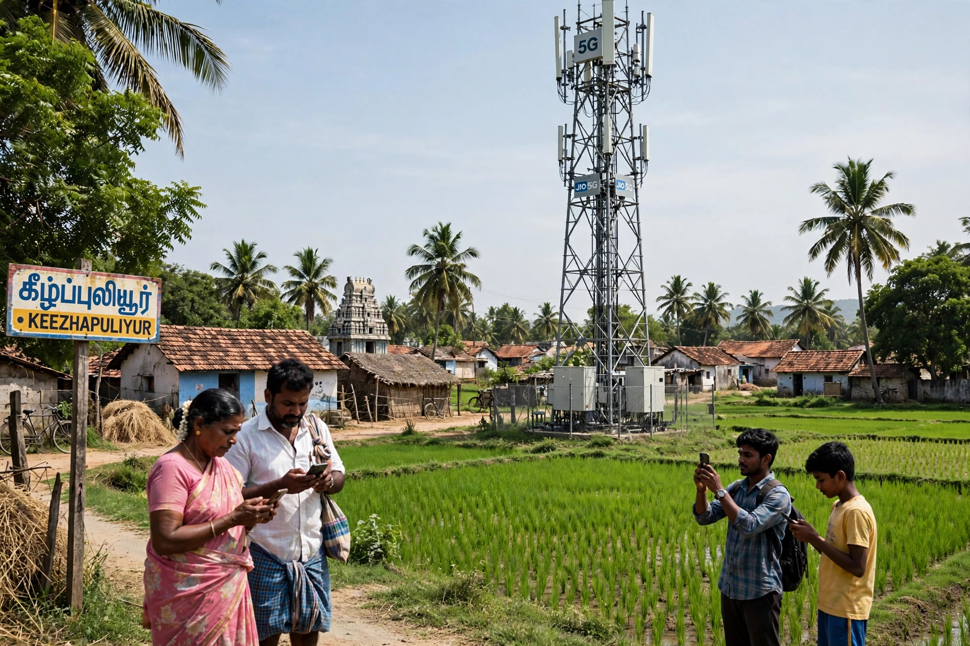 கிராமத்தில் 5G கோபுரம்